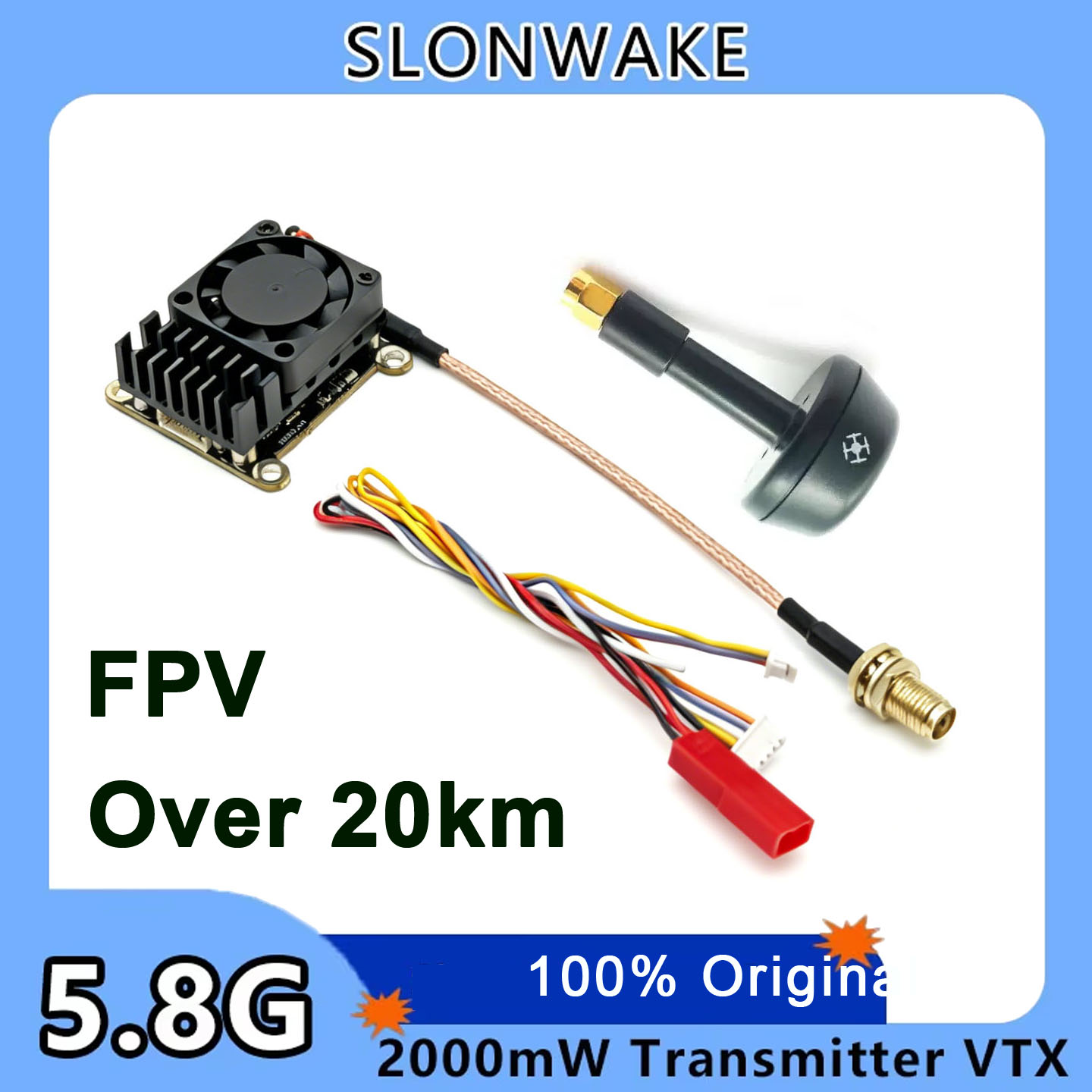 Fpv Drone Transmitter - 새로운 업그레이드 5.8Ghz 2W 조절 가능