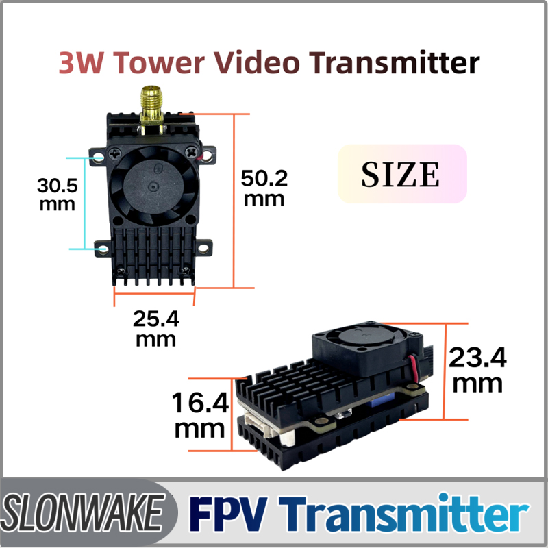 Fpv Drone Transmitter - SLONWAKE 5.8G 3000mW 시뮬레이션 VTX FPV